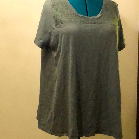 Lane Bryant Olive tee 14/16 - Picture 1 of 6